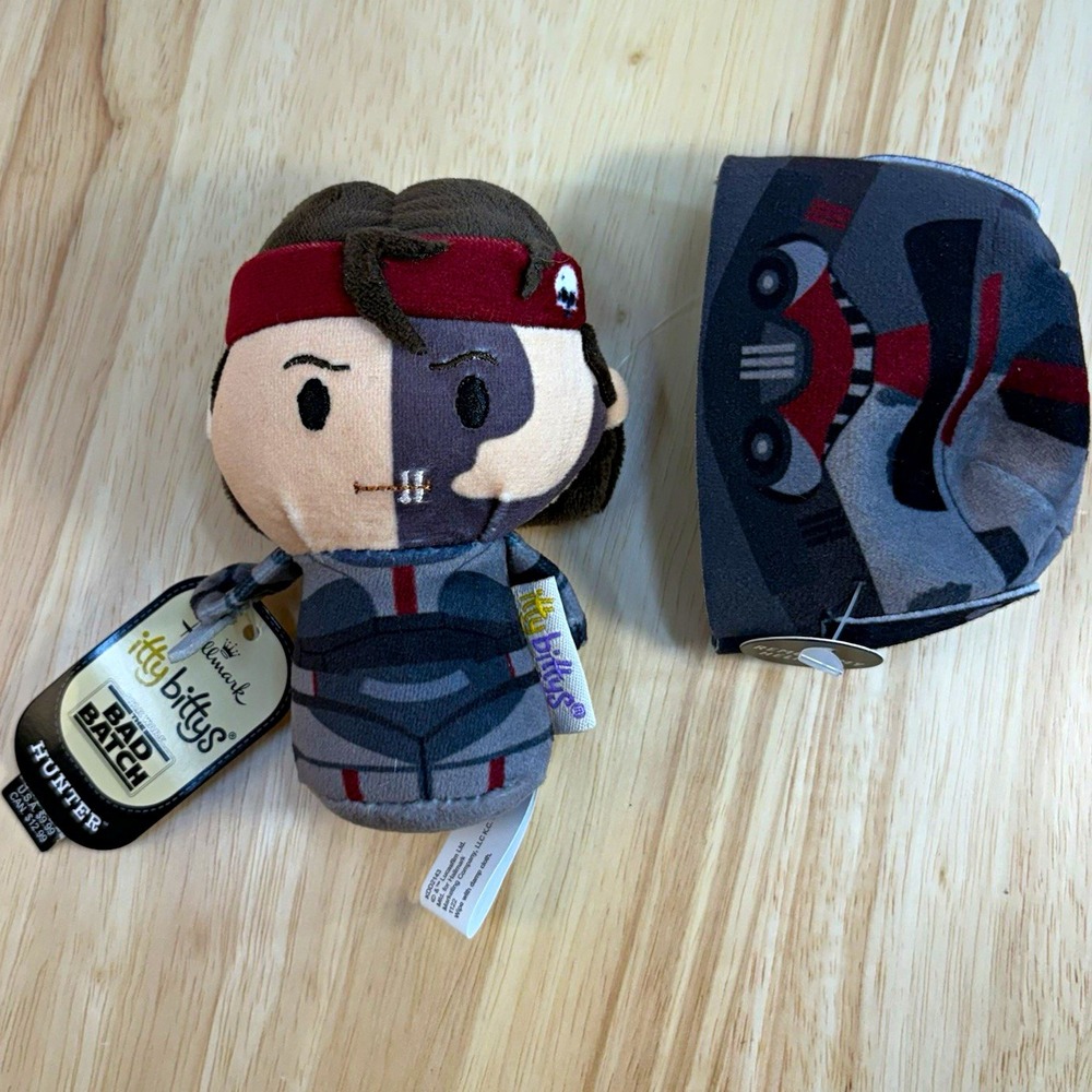Hallmark itty bittys Star Wars Bad Batch Hunter Plush Removable Helmet KDD2143